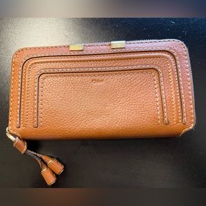Chloe Marcie -Italian calfskin wallet 
Beige/brown with beautiful stitching